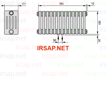 Радиатор IRSAP Tesi 50260/13 T50 CL 01